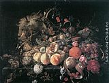 Cornelis de Heem Still-Life with Flowers and Fruit painting
